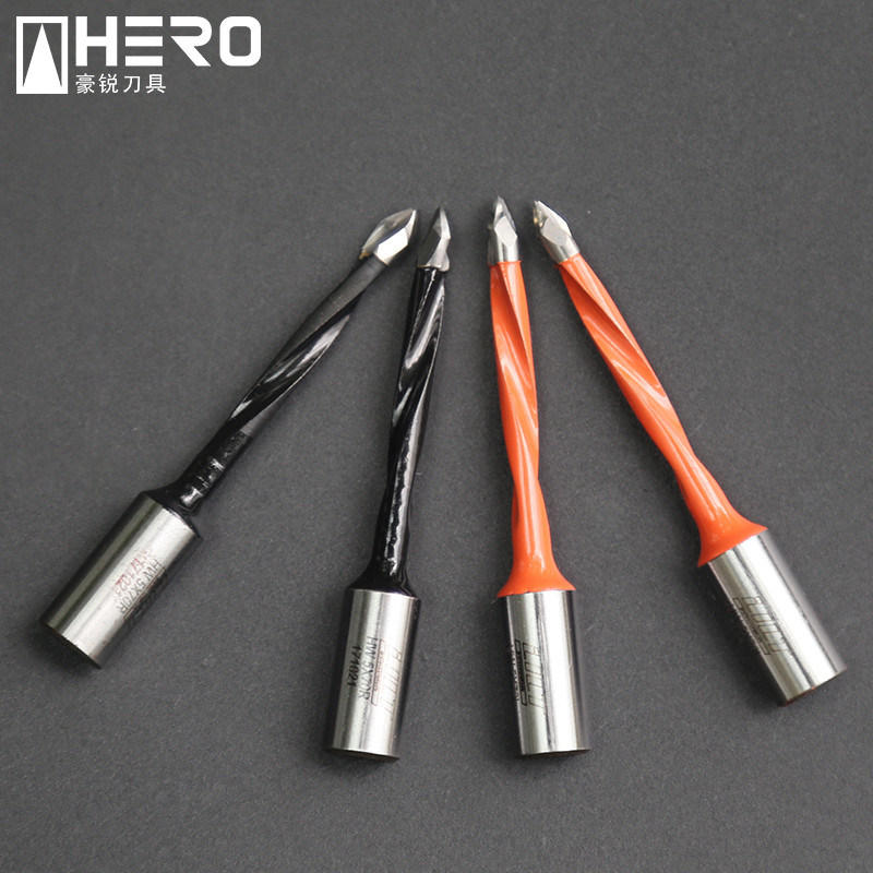 Wide Lands Cutting Drill Bit Screw Threaded Center Point Fast Chip Removal