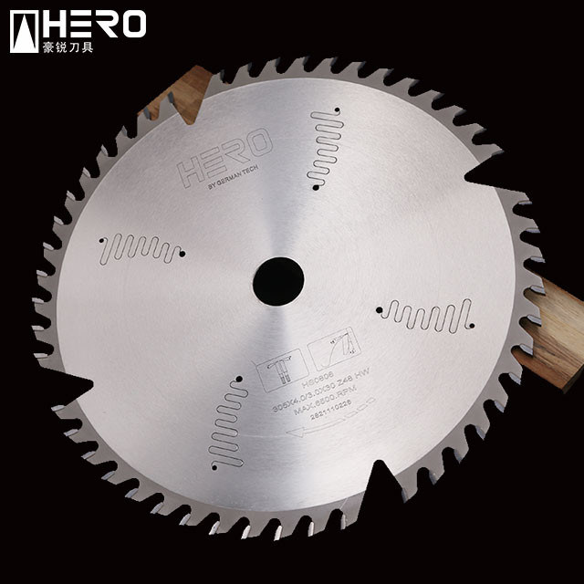 Round Compound Mitre Saw Blades Heat Treatment Polycrystalline Diamond