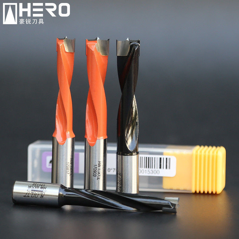 Carbide Step Brad Point Drill Bits , Wood Boring Drill Bits High Wear