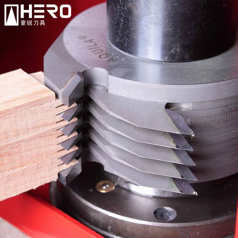 Adjustable Finger Joint Shaper Cutter Polished For Spindle Shape Machine